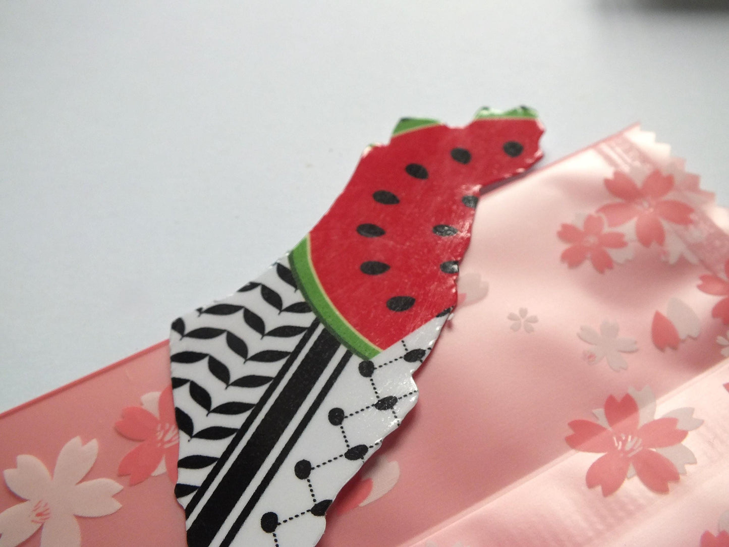 Watermelon Palestine Sticker - Vinyl Decal for Laptop, Car Bumper, Windscreen, Water Bottle, iPad, Phone Case – Pro Palestine Gloss Sticker