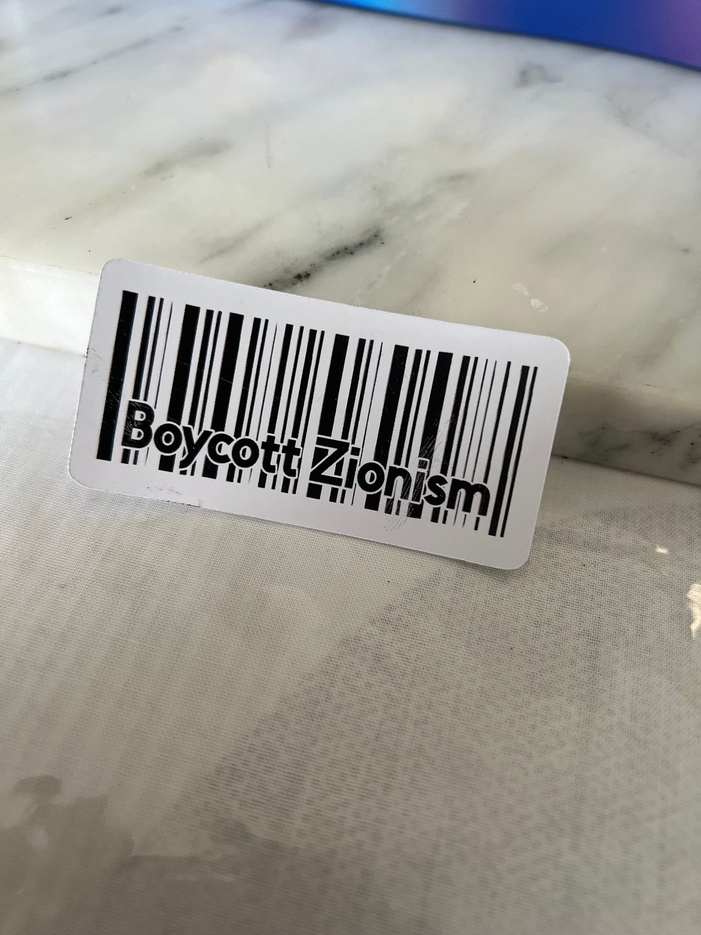 Palestine Boycott Sticker for iPhone Case - Protest Art for Cars, Notebooks, Water Bottle - Political Statement, Awareness & Support