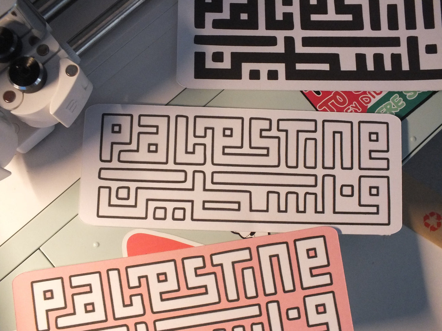 Free Palestine Bookmark – Calligraphy and Keffiyeh Art – Handmade Gift for Readers, Book Lovers & Students - Glossy Laminated Bookmark