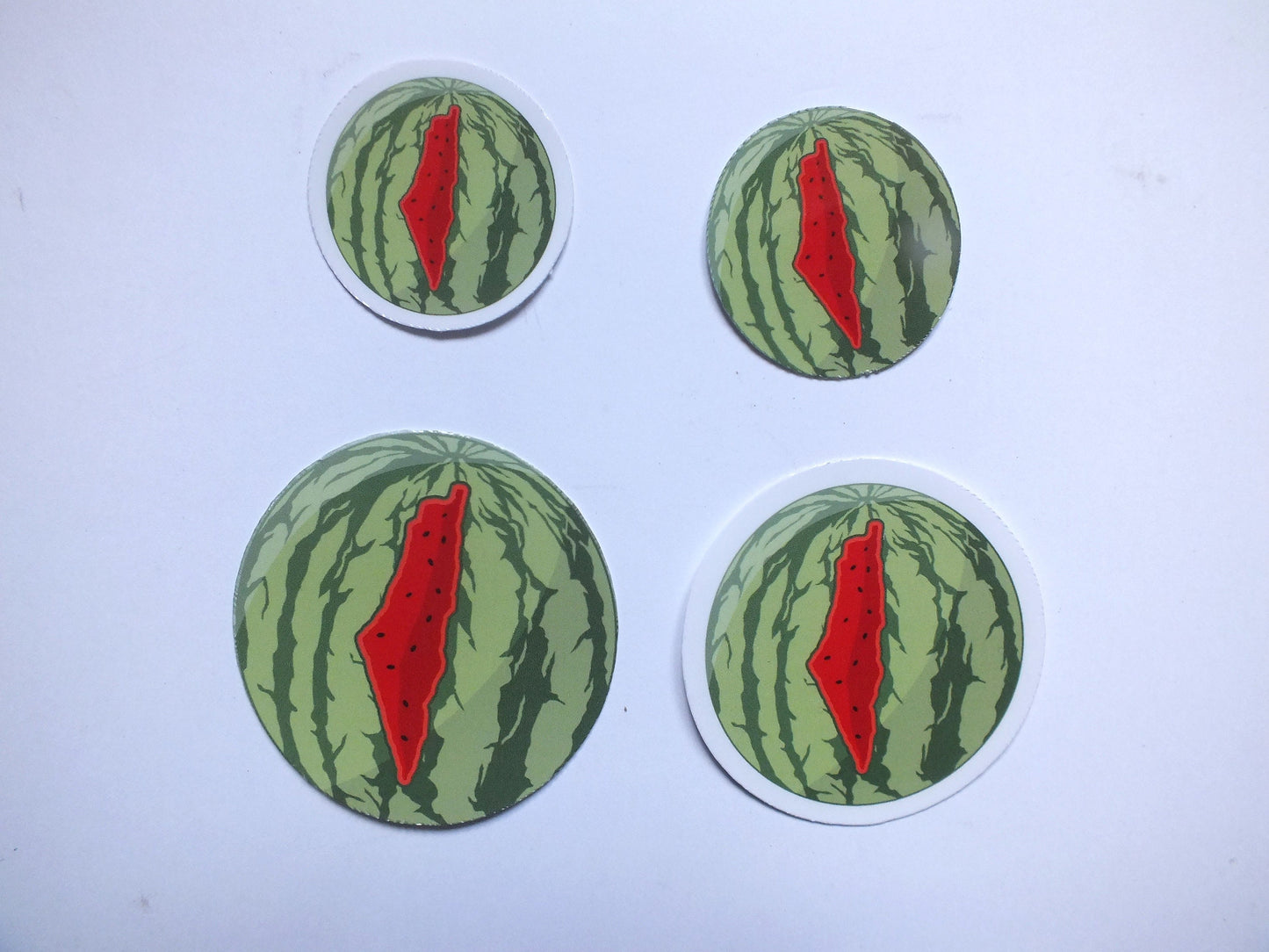 Watermelon Stickers for Palestine - Glossy Watermelon Decal for Laptop, Car Bumper, Water Bottle – Cultural Resistance, Pro Palestine Symbol