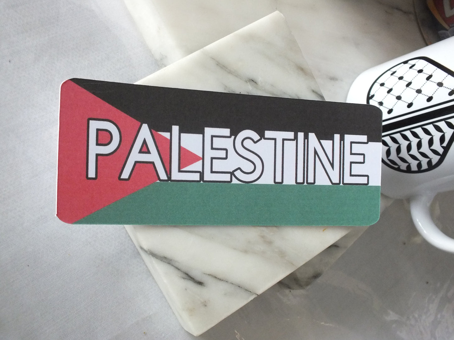 Book Lover’s Palestine Bookmark – Keffiyeh Pattern + Flag – Handmade Cultural Gift with Watermelon Artwork - Pro Palestine Activist Gift