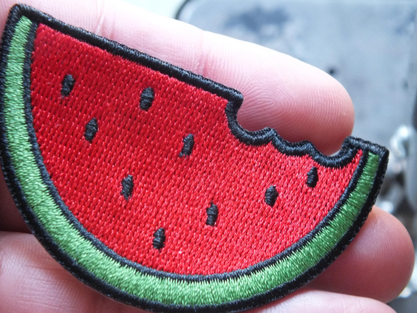 Embroidered Watermelon Patch for Gaza – Palestine Identity Symbol – Iron-On or Velcro for Jacket or Tote Bag - Pro Palestine Gift
