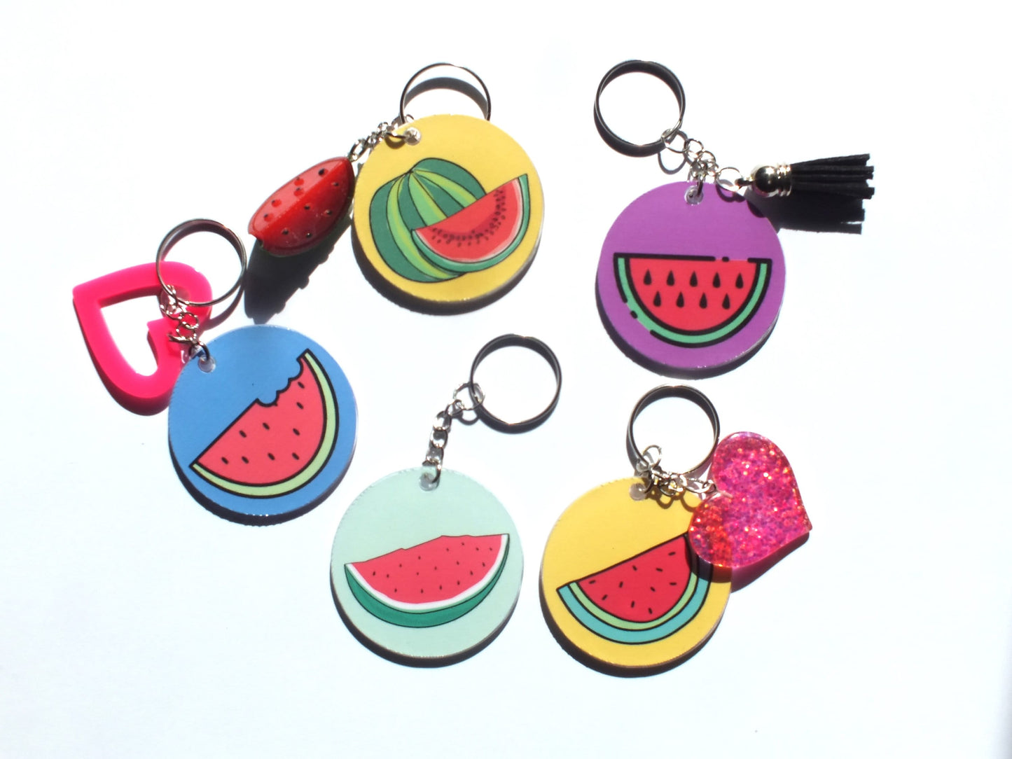Palestinian Symbol Keychain – 3d Watermelon Charms – Handmade Political Gift for Pro Palestine Activist with Proceeds donated to Gaza