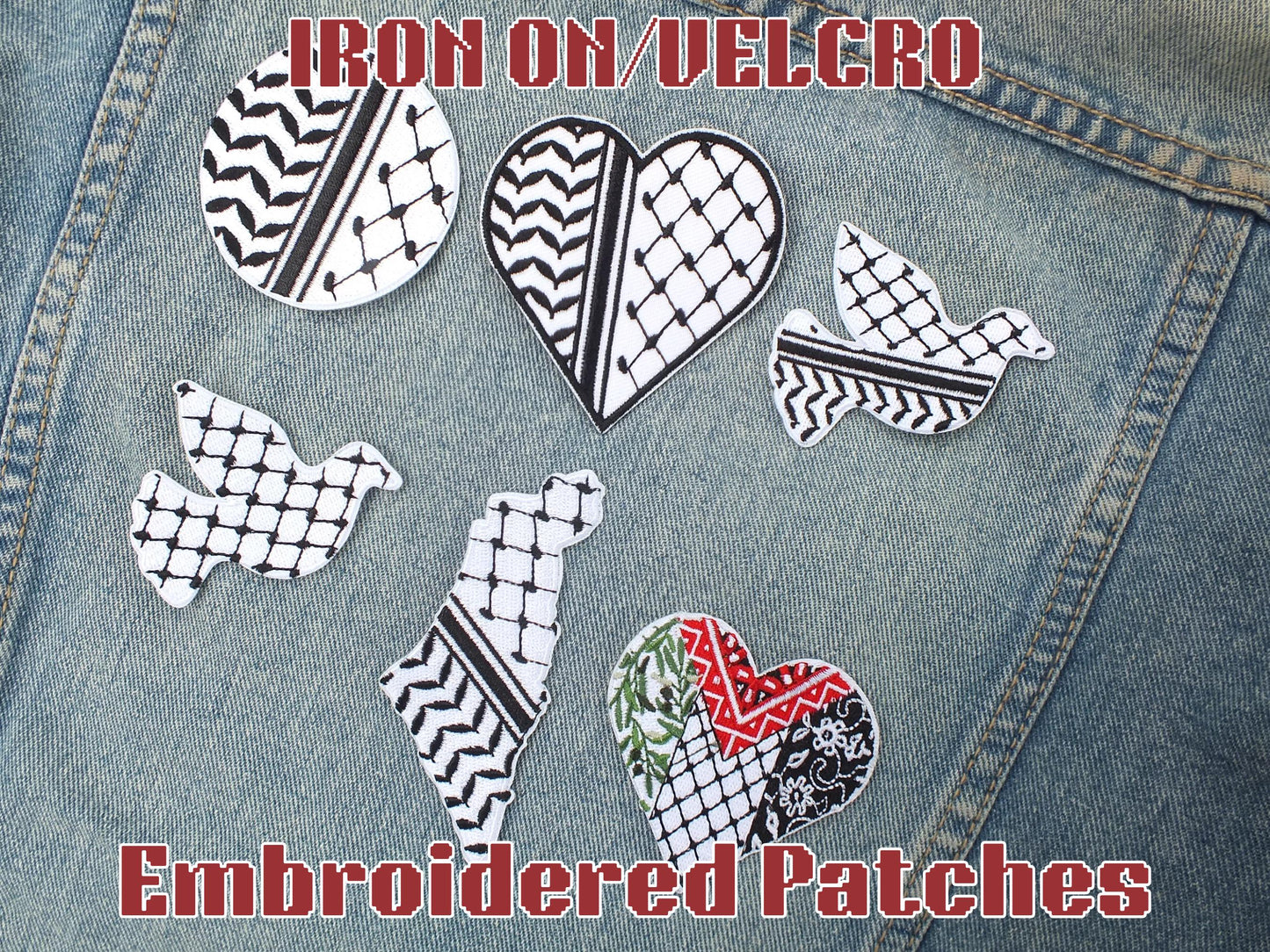 Palestine Flag Bag Charm - Crochet Keyring for Gaza in Solidarity with Palestine - With Watermelon Symbol Charms - Gift for Activist