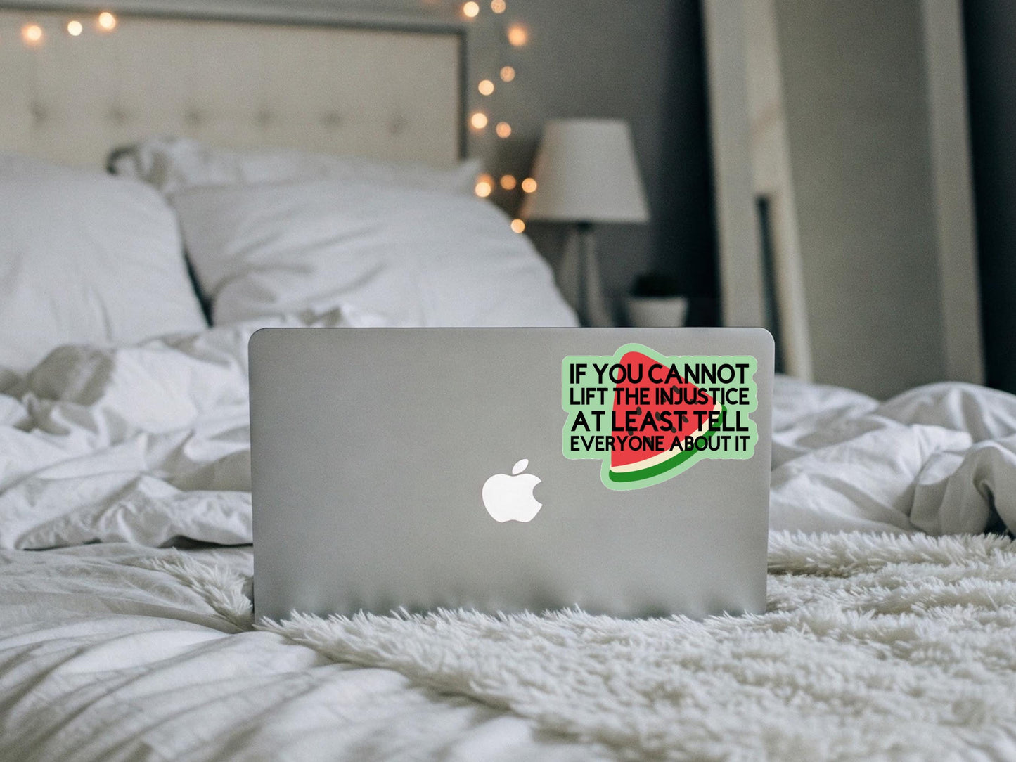 Watermelon Palestine Sticker - Vinyl Decal for Car Bumper, Laptop, Car Window, Water Bottle, iPad, Phone Case – Pro Palestine Decal for Gaza