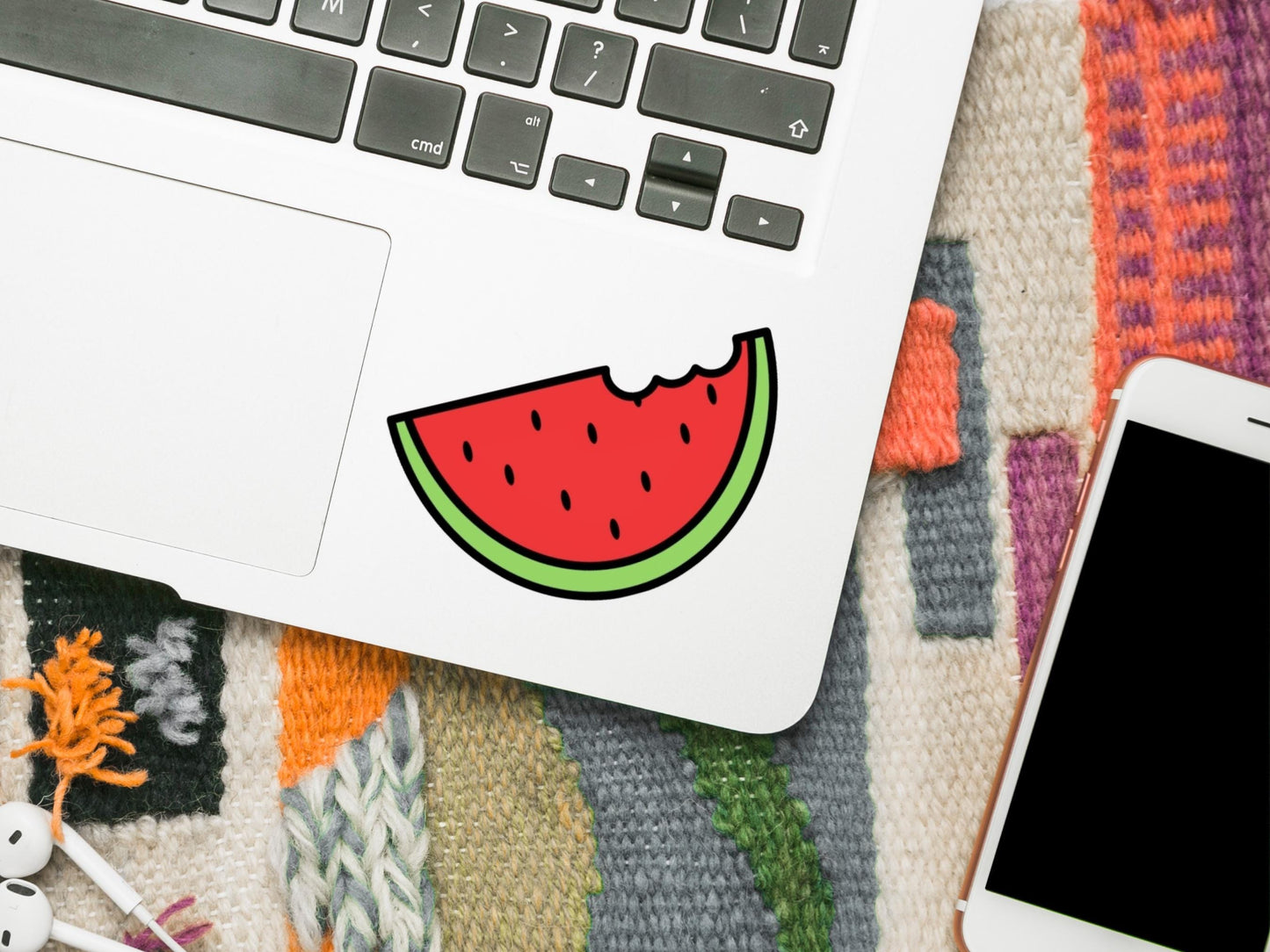Watermelon Vinyl Sticker in Solidarity with Gaza - Symbol of Resistance for Laptop, Car Bumper, Water Bottle – Pro Palestine Vinyl Decal