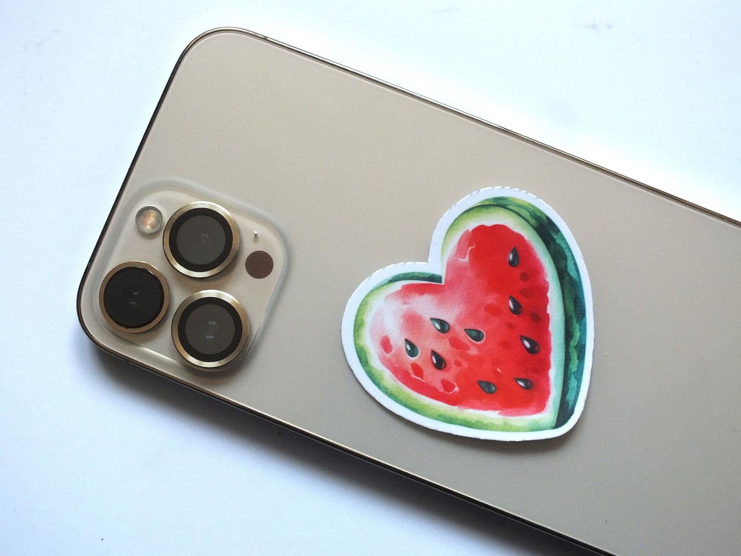Watermelon Vinyl Decal for Gaza Solidarity - Minimalist Political Sticker for iPhone, Skateboard, Car Bumper – Symbol of Palestine