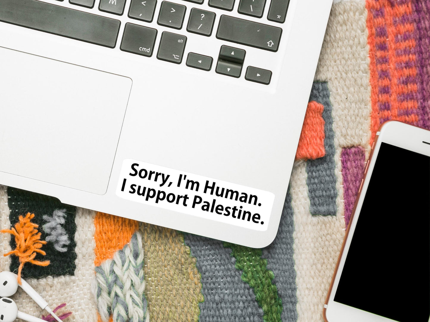 Pro Palestine Sticker – Vinyl Decal for Car Bumper, Water Bottle, Journal, Skateboard – Resistance and Awareness Decal for Gaza Activist