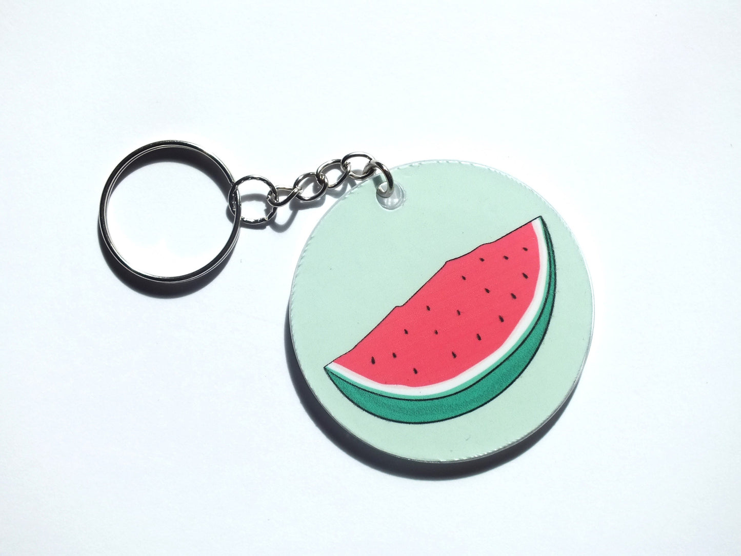 Palestinian Symbol Keychain – 3d Watermelon Charms – Handmade Political Gift for Pro Palestine Activist with Proceeds donated to Gaza