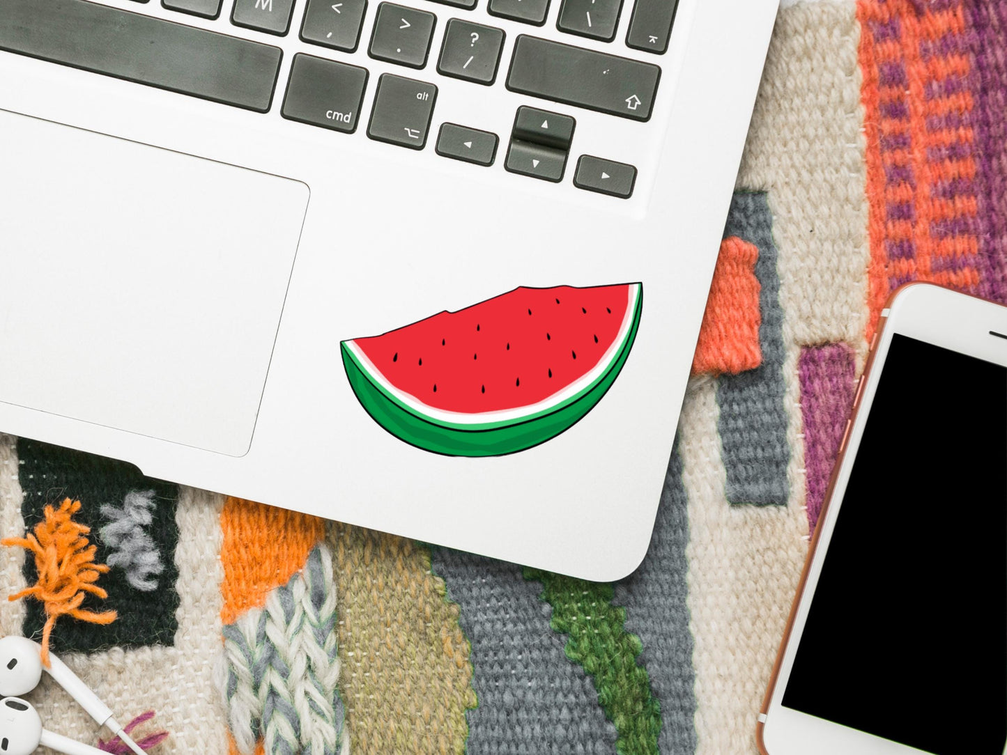 Minimalist Watermelon Stickers for Palestine - Durable Vinyl for Cars, iPads, Water Bottle, Journal – Resistance Symbol Art for Gaza