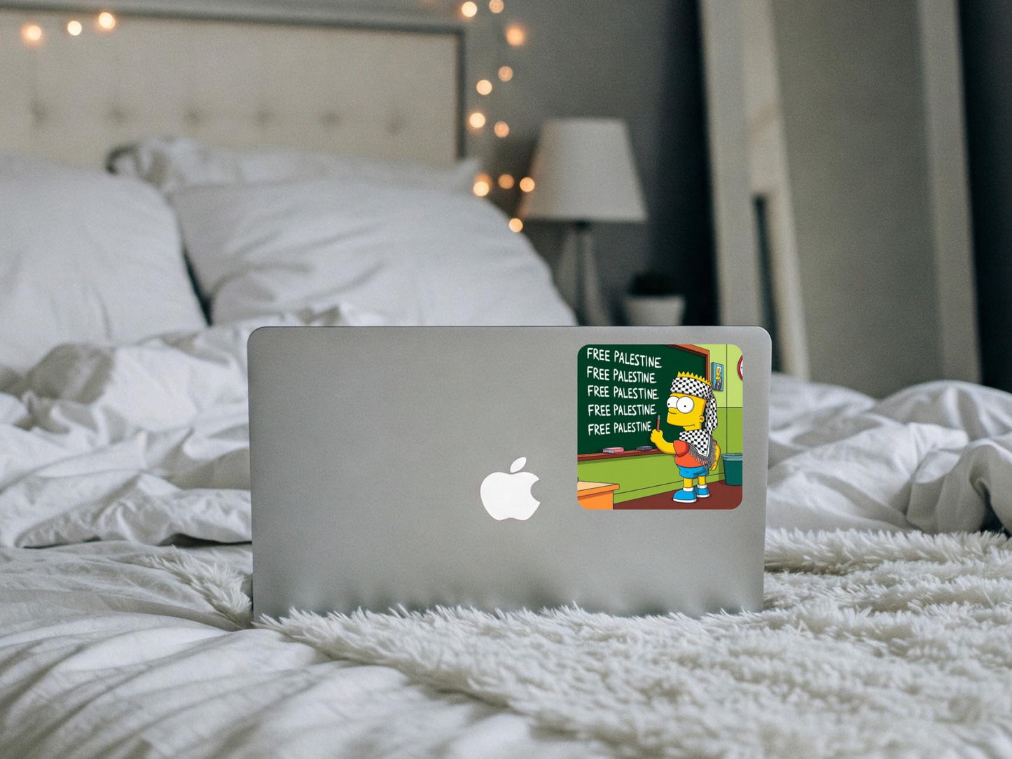 Free Palestine Sticker – Vinyl Resistance Art for Laptop, Car, Water Bottle, Journal – Solidarity with Gaza Decal for Activist