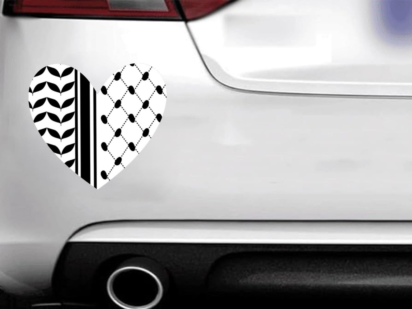 Palestine Keffiyeh Sticker – Glossy Free Palestine Decal, Pro-Palestine Vinyl Sticker, Waterproof Laptop Sticker, Political Activism Gift