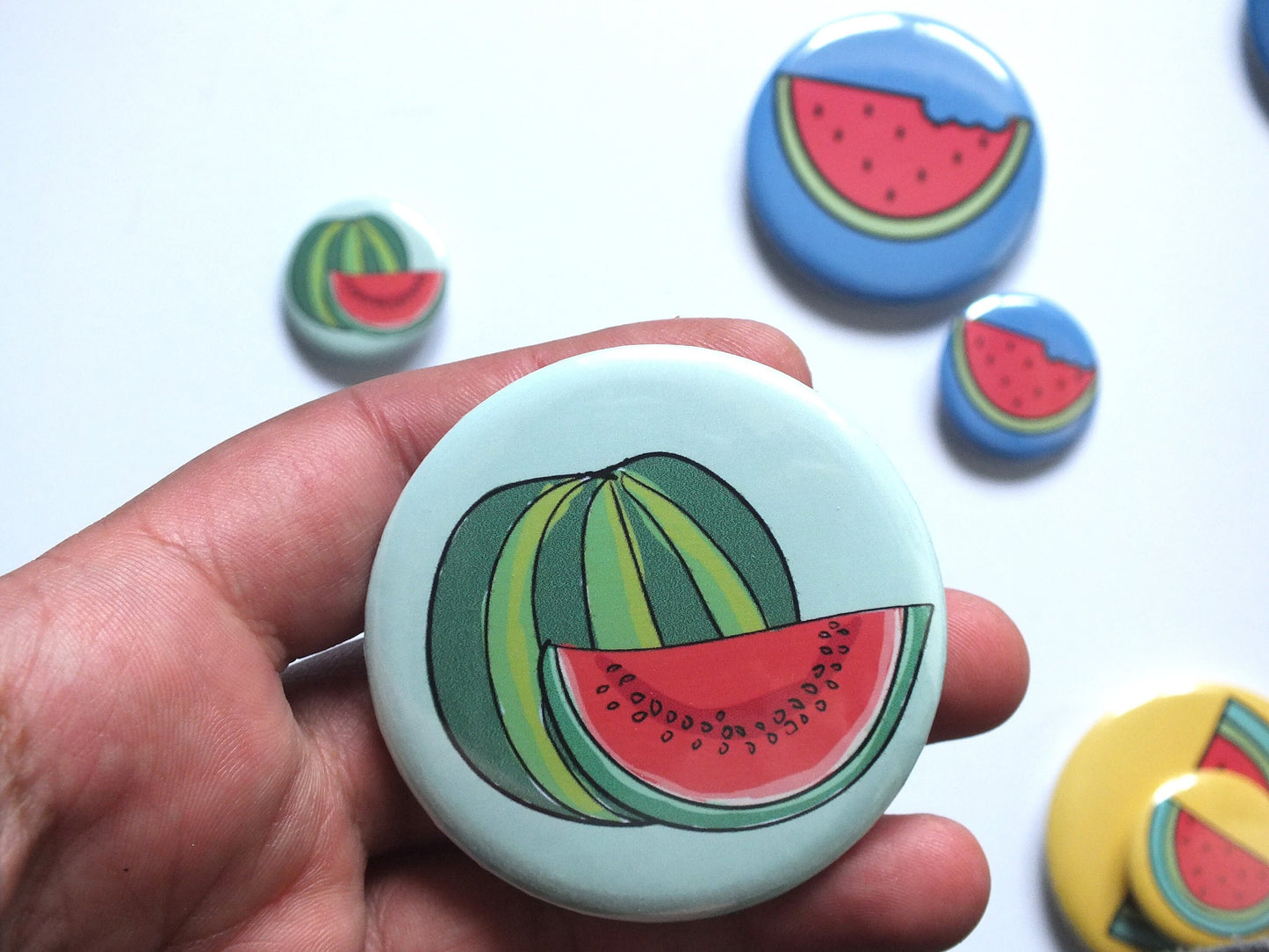 Watermelon Pins for Palestine - Symbol of Palestine in Solidarity with Gaza - Subtle Protest Button Badge for Activists