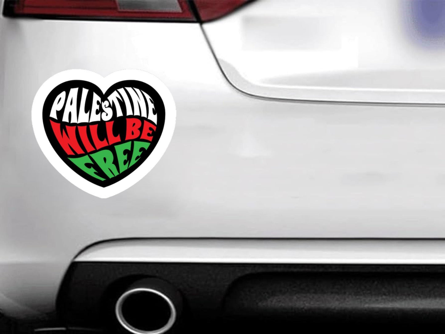 Large Palestine Sticker for Windscreen – Free Palestine Decal, Pro-Palestine Vinyl Decal, Waterproof Laptop Sticker, Political Activism Gift