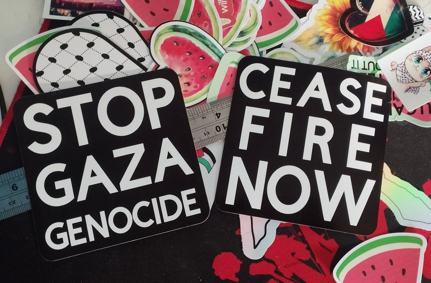 Pro Palestine Sticker – Vinyl Decal for Car, Water Bottle, Journal, Notebook – Resistance and Awareness Decal for Gaza