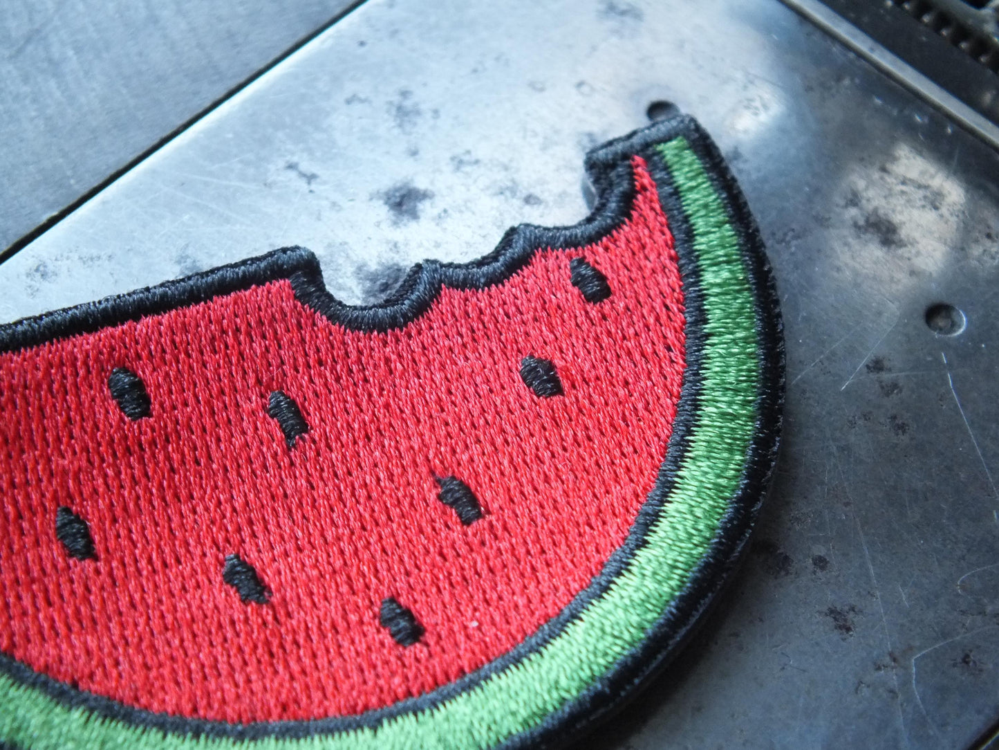 Embroidered Watermelon Patch for Gaza – Palestine Identity Symbol – Iron-On or Velcro for Jacket or Tote Bag - Pro Palestine Gift
