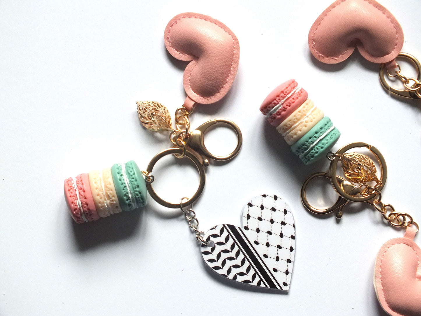 Palestinian Bag Charm with Watermelon Kuffiyah Pattern Keychain Palestine Lanyard Gifts That Support Gaza Fundraiser Keffiyeh Jewelry