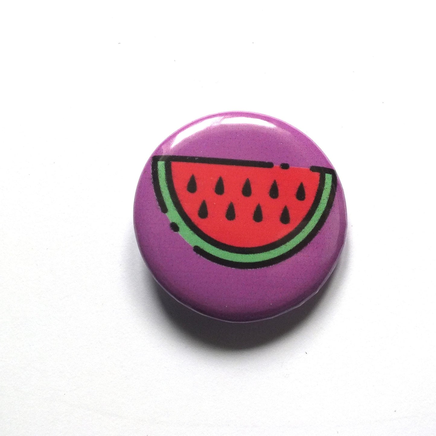 Pro Palestine Watermelon Badge Pin - Symbol of Palestine Button Badge – Free Palestine Symbol on Metal Pin – Jacket or Gift Accessory