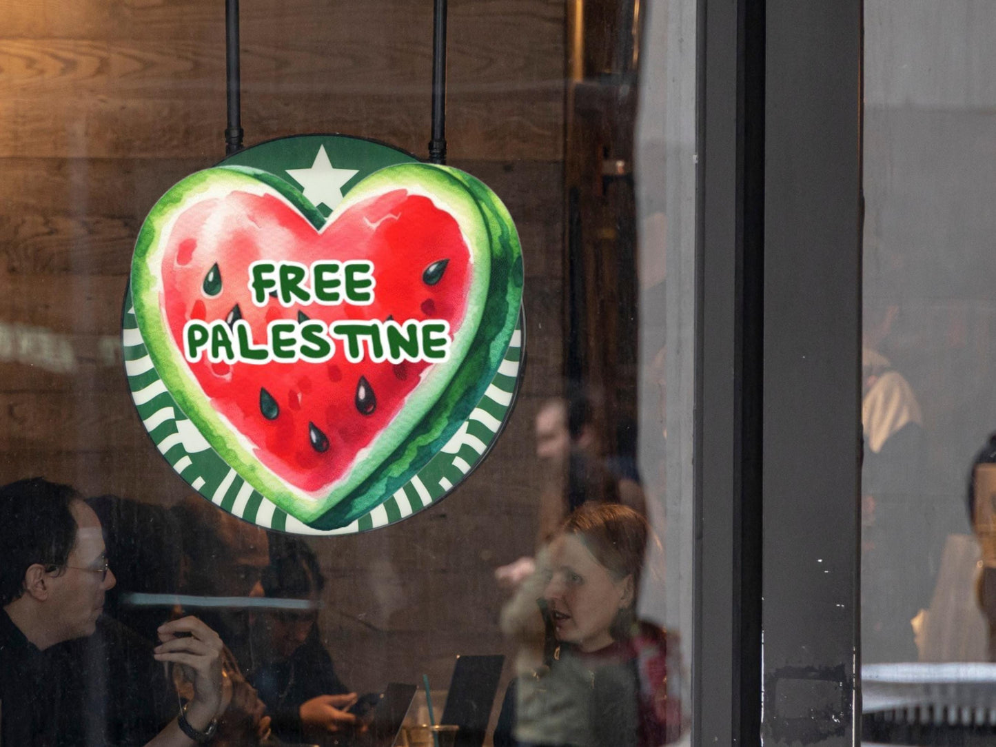 Watermelon Palestine Sticker - Waterproof Political Sticker for Journal, Laptop, Car Window, Water Bottle, iPad – Support Free Palestine