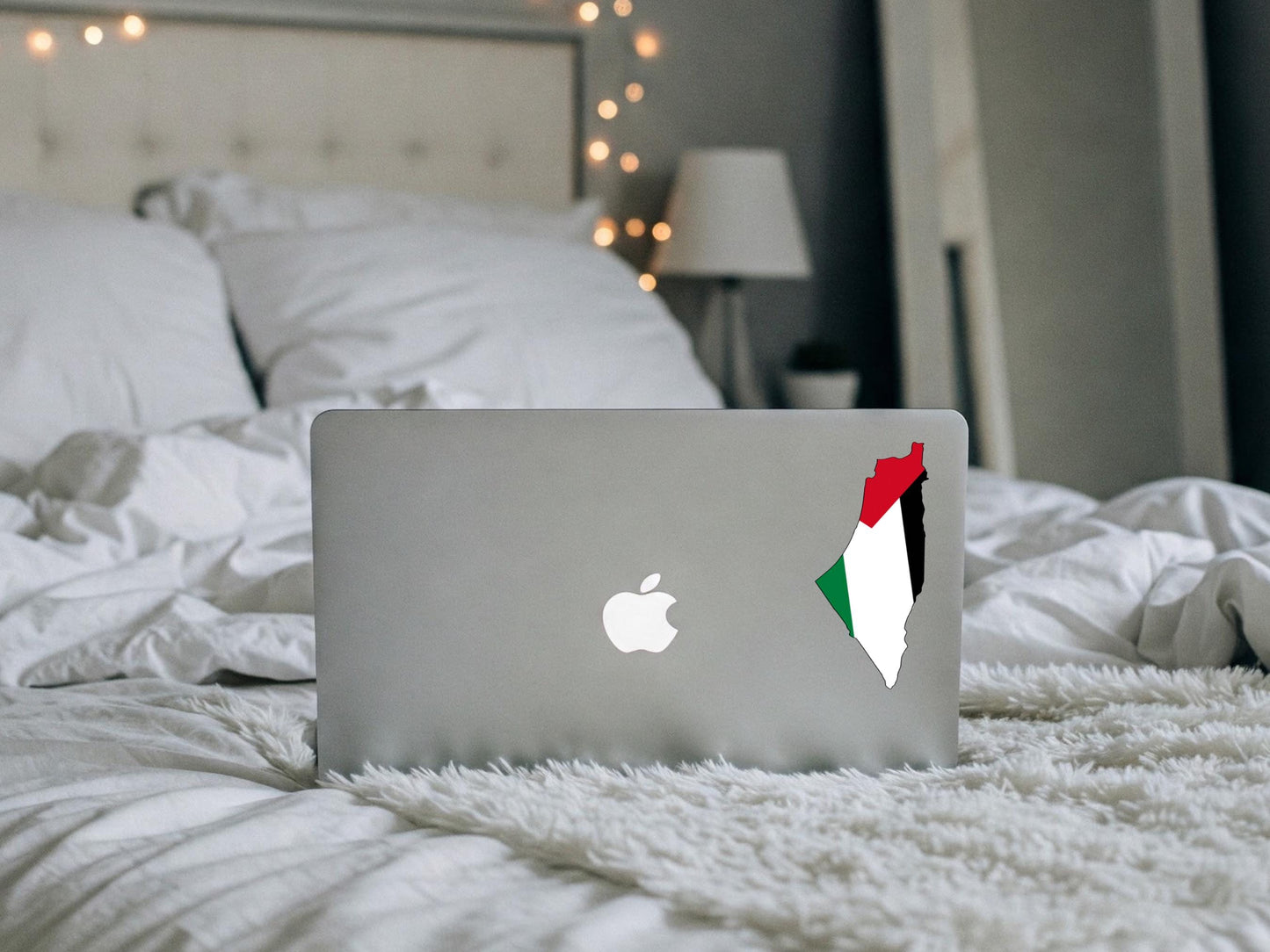 Palestinian Flag Car Sticker – Waterproof Vinyl Decal for Bumper, Window, Laptop – Protest Symbol in the Shape of the Palestine Map