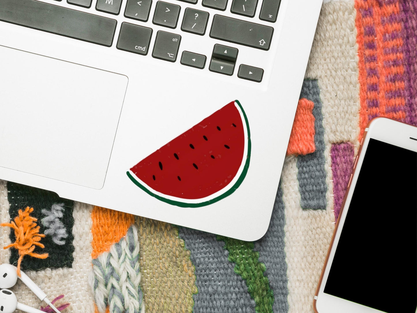 Sticker for Palestine - Glossy Watermelon Vinyl Decal for Laptop, Car Bumper, Skateboard – Pro Palestine Symbol with Profits to Gaza
