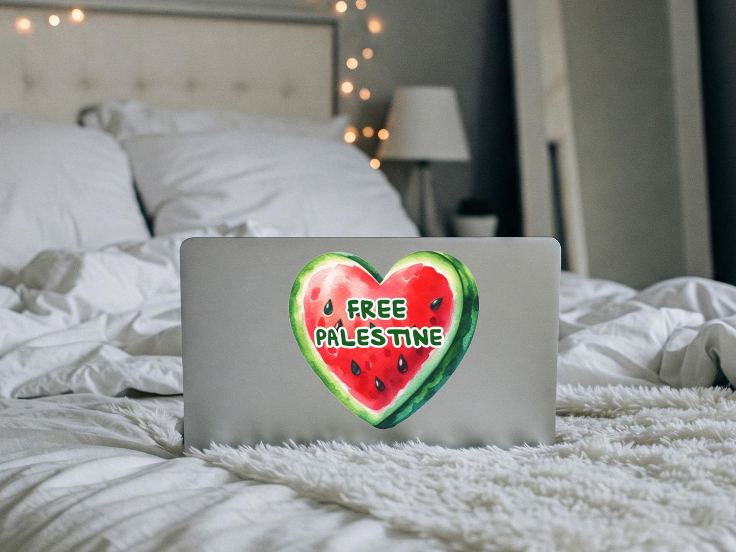 Watermelon Palestine Sticker - Waterproof Political Sticker for Journal, Laptop, Car Window, Water Bottle, iPad – Support Free Palestine