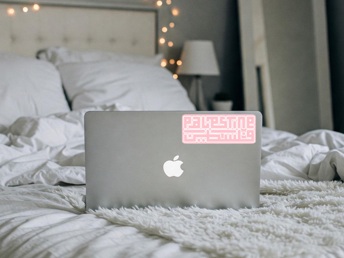 Pro Palestine Sticker – Pink Vinyl Decal for Car, Water Bottle, Journal, Laptop – Resistance and Awareness Sticker for Gaza Activist