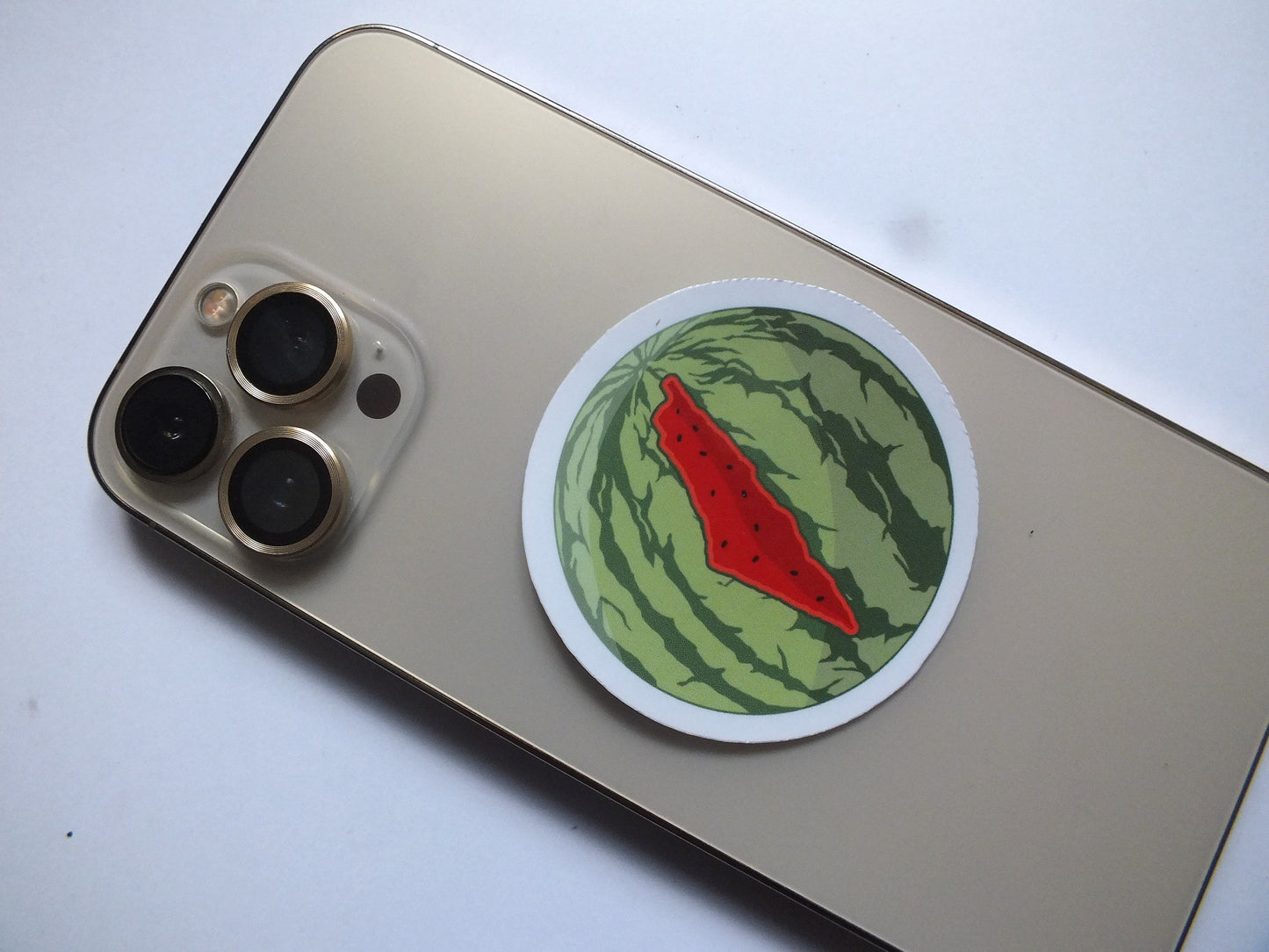 Watermelon Stickers for Palestine - Glossy Watermelon Decal for Laptop, Car Bumper, Water Bottle – Cultural Resistance, Pro Palestine Symbol