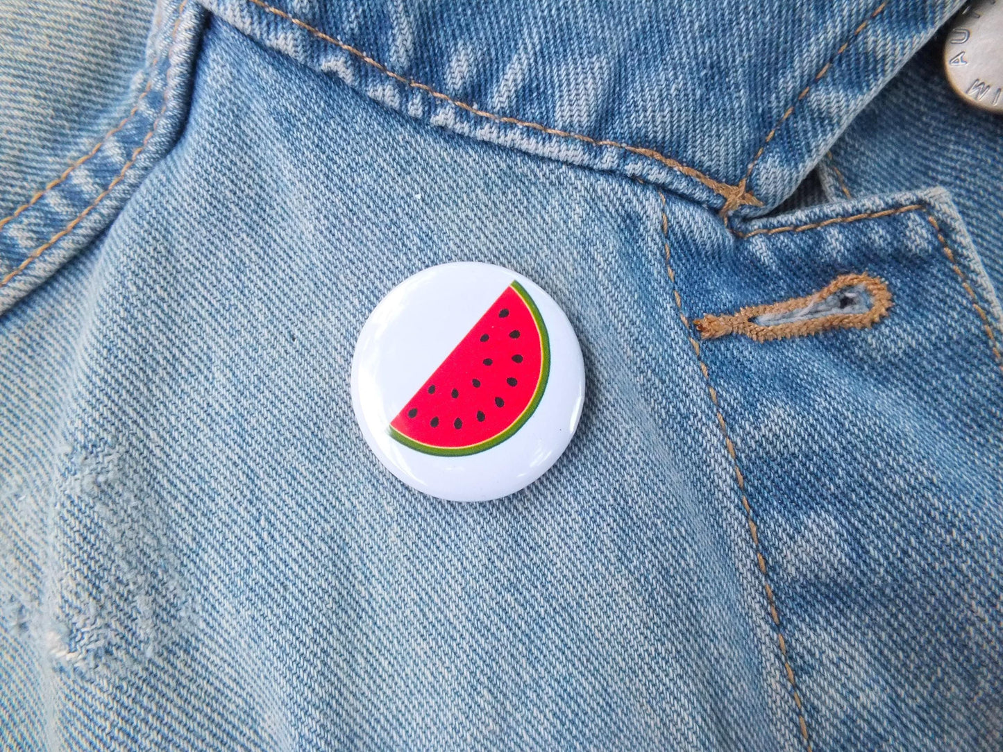 Palestine Badge – Watermelon, Keffiyeh & Flag Design – Resistance Art Pin for Jacket, Backpack, or Gifting - Round Protest Pin for Activist