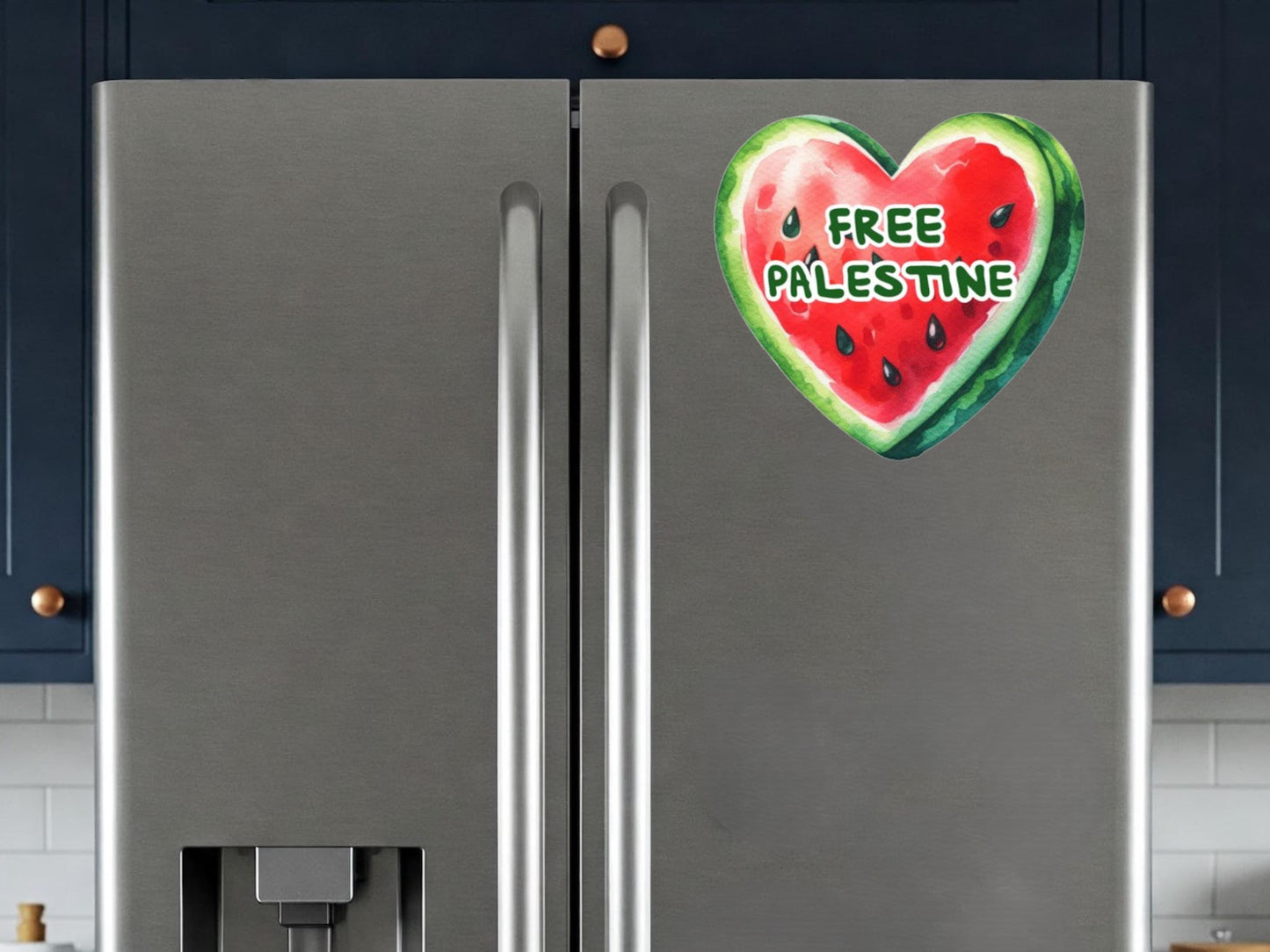 Watermelon Palestine Sticker - Waterproof Political Sticker for Journal, Laptop, Car Window, Water Bottle, iPad – Support Free Palestine