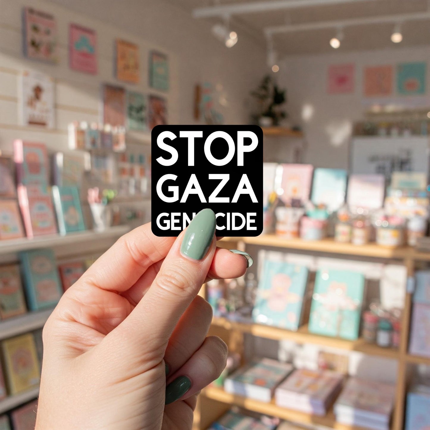 Palestinian Human Rights Vinyl Sticker – Palestine Solidarity Design for Laptop, Water Bottle, Phone Case – Gaza Activist Gift