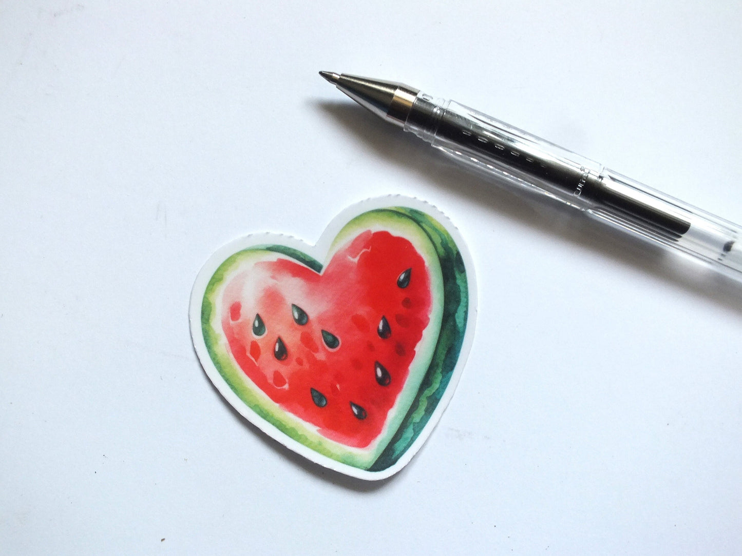 Watermelon Vinyl Decal for Gaza Solidarity - Minimalist Political Sticker for iPhone, Skateboard, Car Bumper – Symbol of Palestine