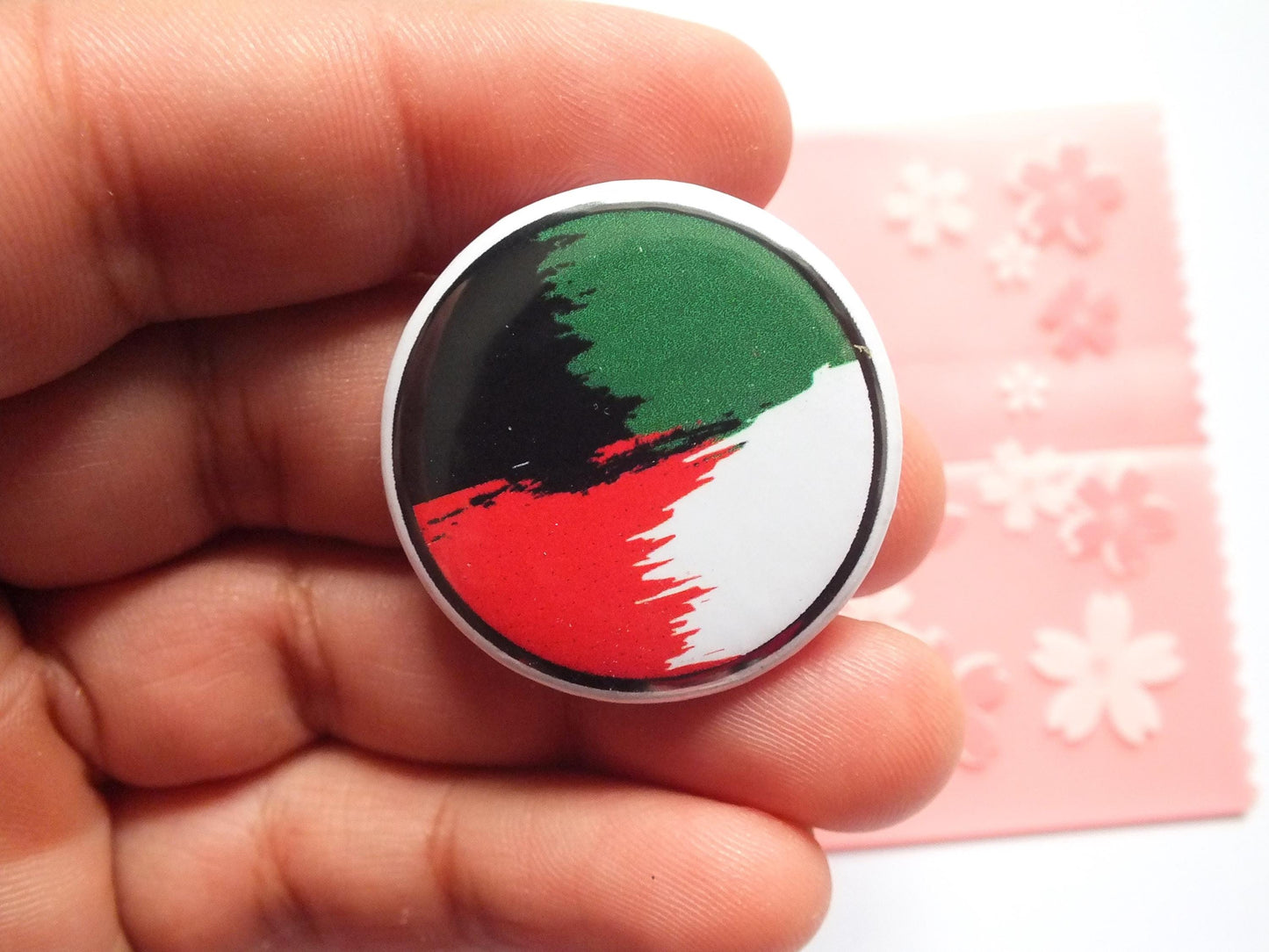 Resistance Pin – Palestine-Themed Badge with Cultural Symbols – Ideal for Bags, Gifts, and Events - Protest Art Pin for Activist and Support
