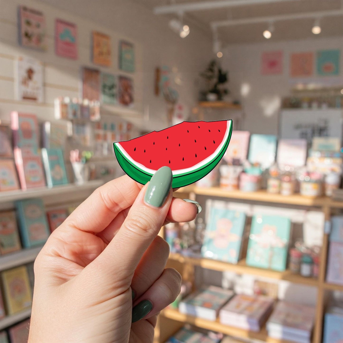 Minimalist Watermelon Stickers for Palestine - Durable Vinyl for Cars, iPads, Water Bottle, Journal – Resistance Symbol Art for Gaza
