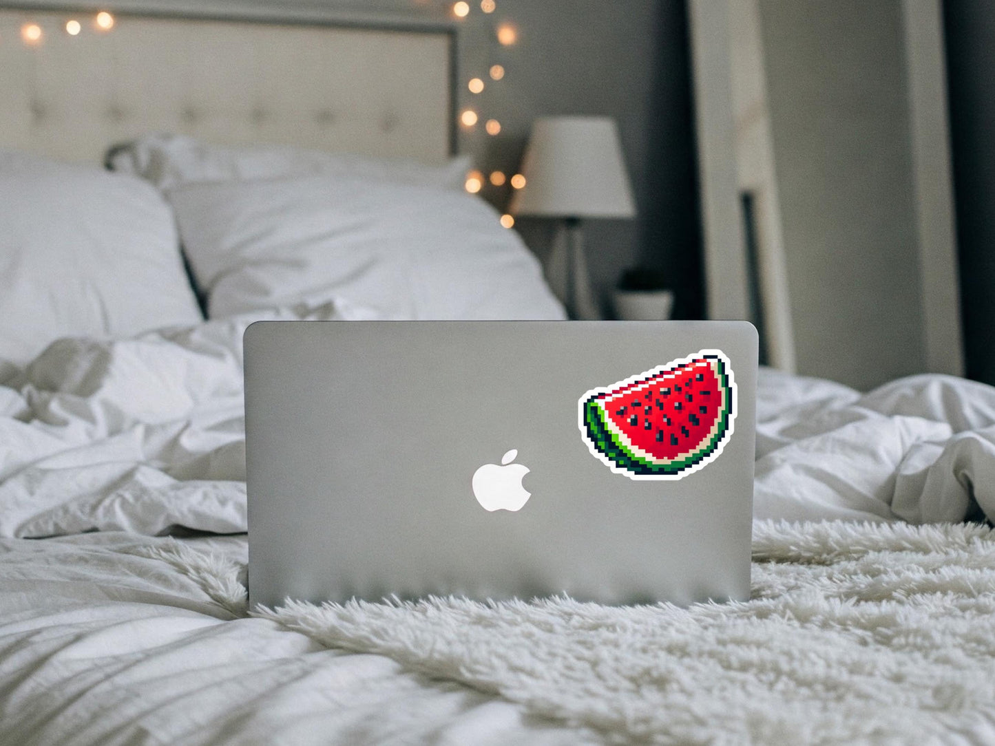 Free Palestine Watermelon Decal - Glossy Sticker for Laptop, Car Window, Water Bottle, iPad, Phone Case, Journal – Symbol of Gaza