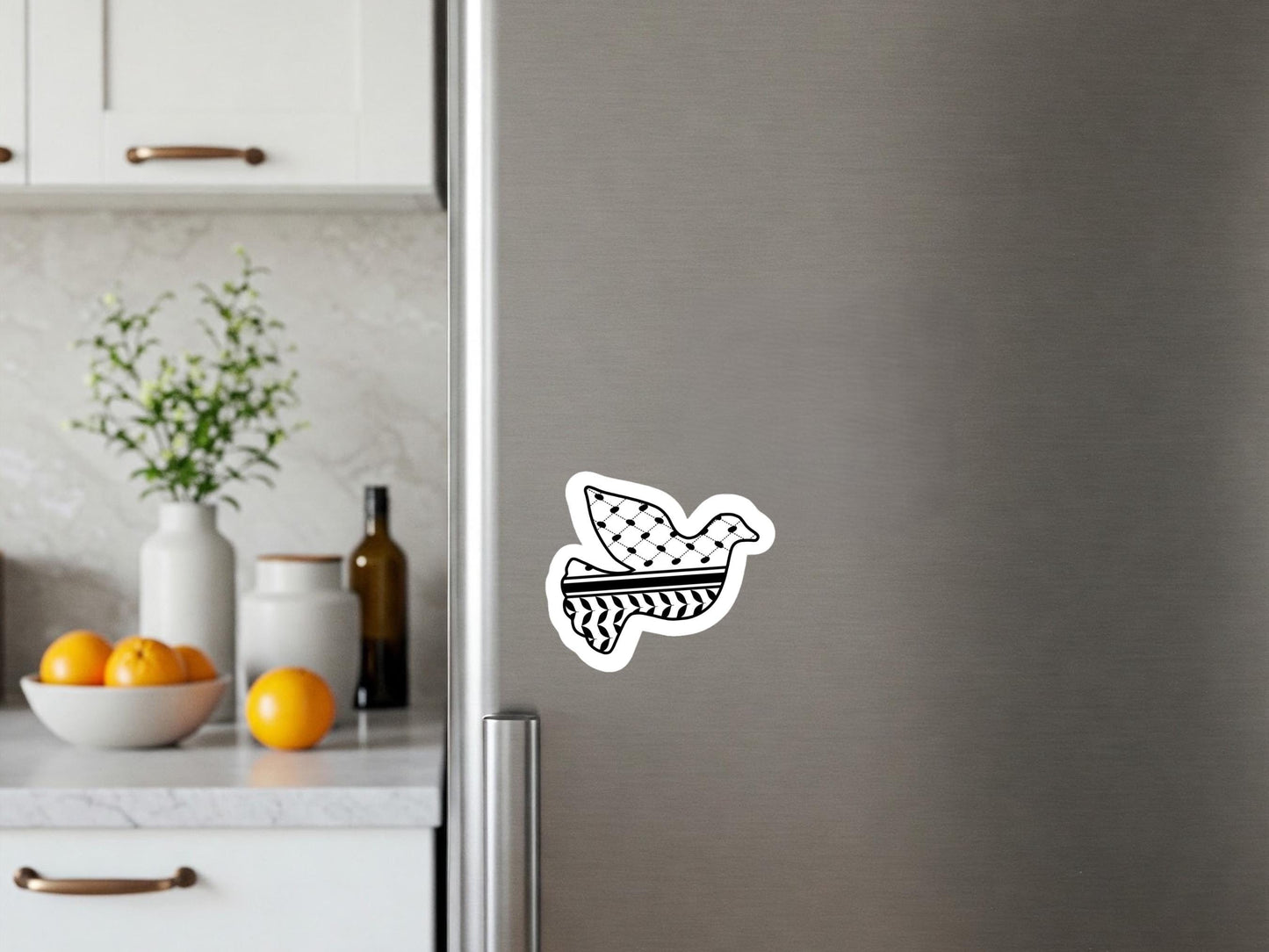 Palestinian Resistance Magnet – Cultural Symbols in Vinyl for Kitchen, Locker, or Gift Giving - Gaza Awareness Gift for Palestine Activist