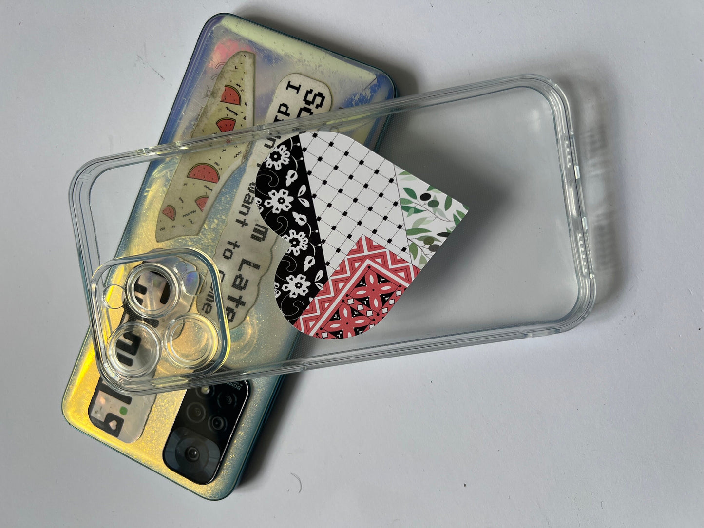 Palestine Flag Phone Case Vinyl Sticker - Proceeds Donated to Gaza Charity - Glossy Watermelon Decal - Show Your Solidarity and Support