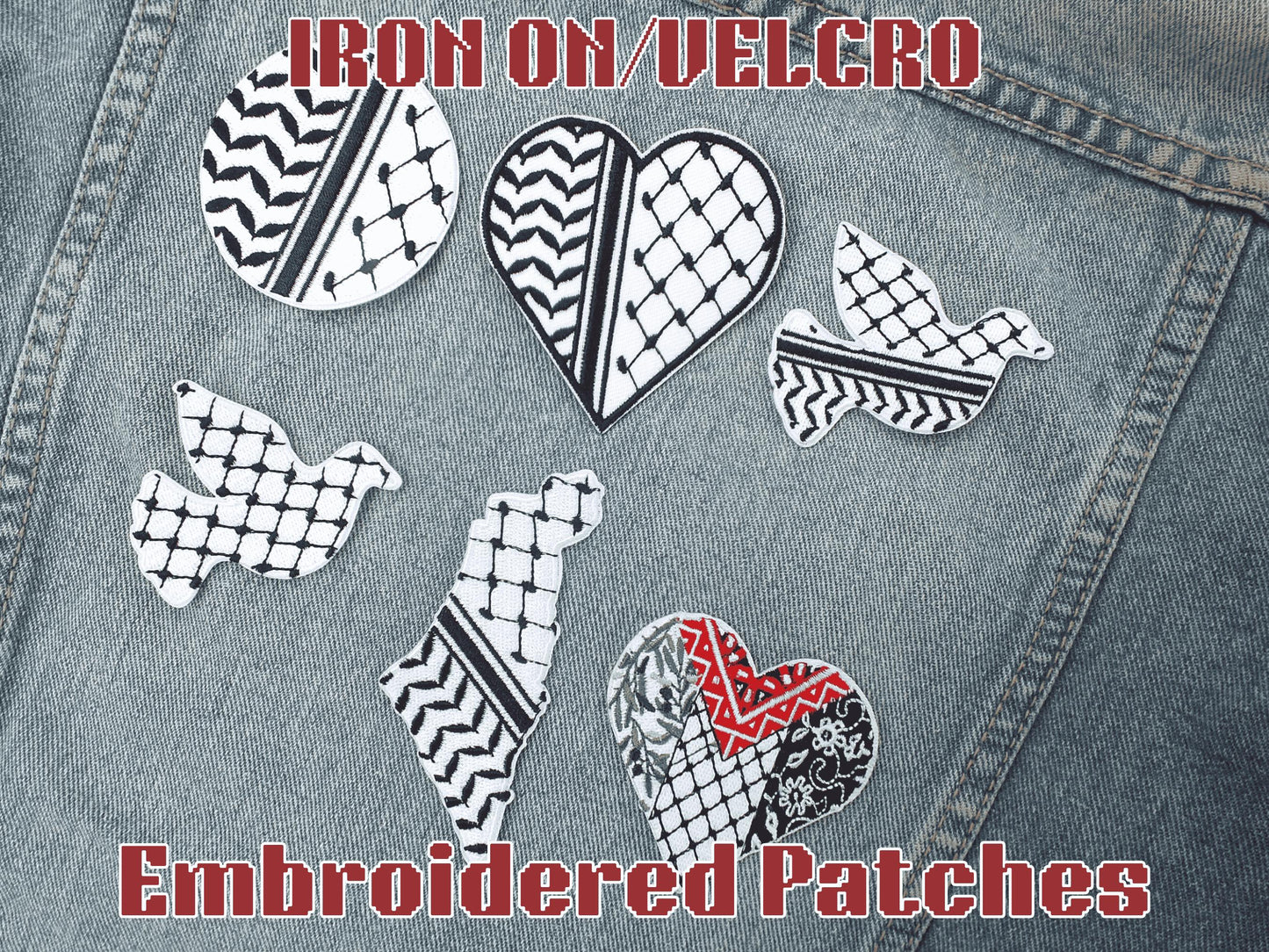 Heart-Shaped Palestine Flag Badge – Protest Art Pin for Activists & Supporters - Durable Vinyl Metal Design for Clothing or Backpack