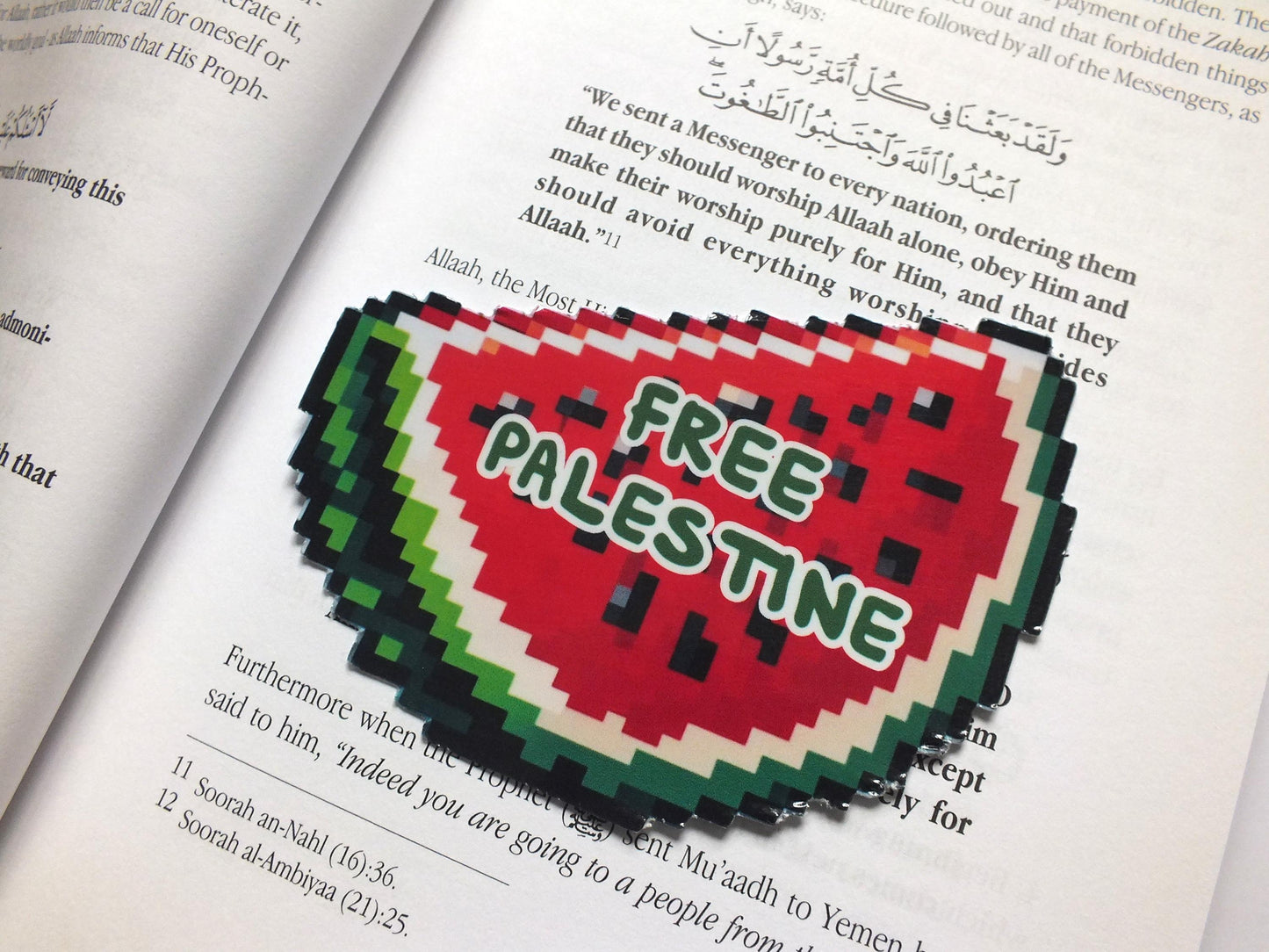 Watermelon Palestine Sticker - Glossy Vinyl Decal for Laptop, Car Bumper, Windscreen, Water Bottle, Phone Case – Pro Palestine Activist