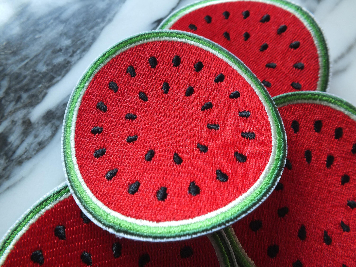 Palestine Embroidered Patch – Watermelon Symbol of Resistance – Iron-On or Velcro Cultural Badge - Round Patch with Bold Colours
