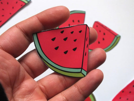 Waterproof Watermelon Stickers for Gaza - Watermelon Symbol Decal for Car Window, Laptop, Water Bottle, Journal – Subtle Vinyl Protest Art