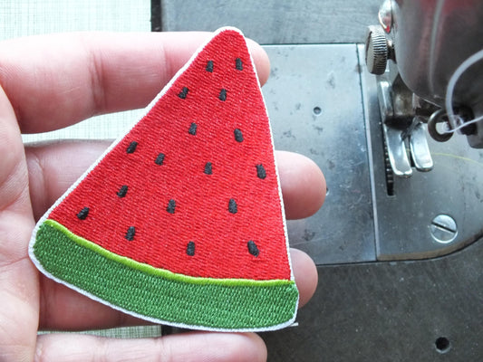 Watermelon Patch for Palestine - Symbol of Palestine Iron On Embroidered Patch - Solidarity Gift for Denim Jacket and Activist