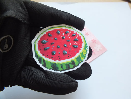 Pro Palestine Watermelon Sticker- Glossy Waterproof Vinyl for Car Windscreen, Laptop, Water Bottle - Profits donated to Gaza Fundraisers