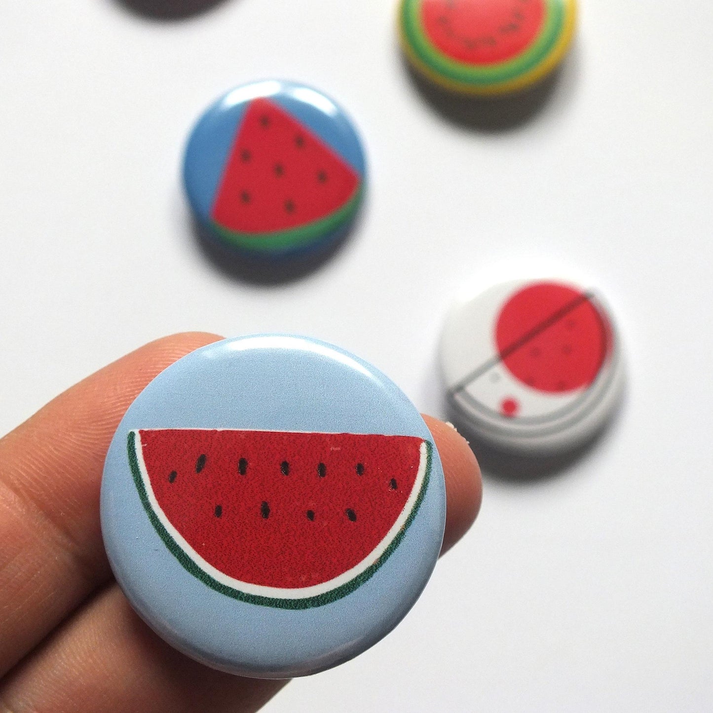 Palestine Watermelon Badge – Free Palestine Symbol on Metal Pin – Jacket or Gift Accessory - Symbol of Palestine in Solidarity with Gaza