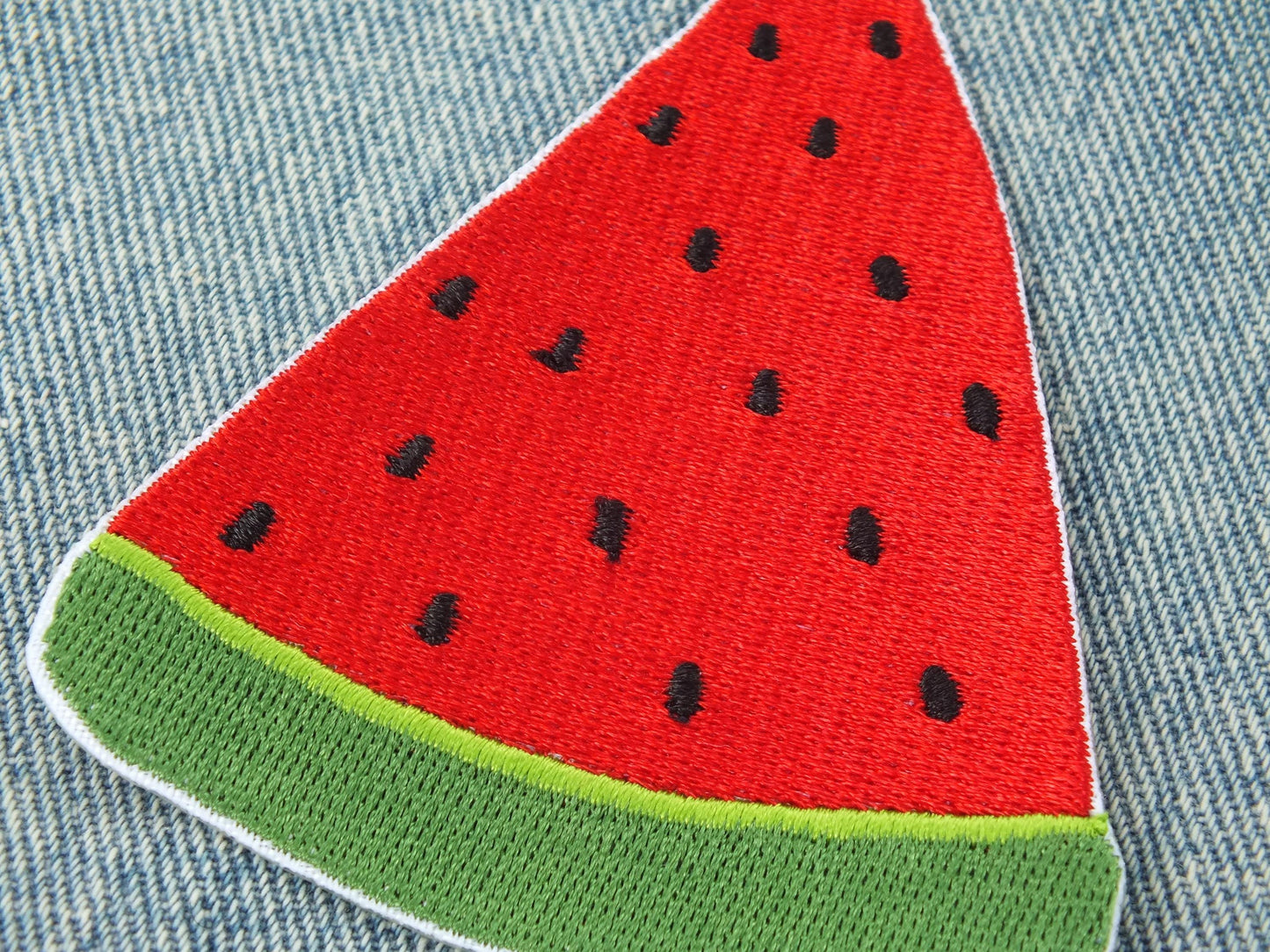 Free Palestine Patch – Watermelon Design Embroidery – Iron-On or Hook & Loop for Jacket or Backpack - Gift for Pro Palestinian Activist