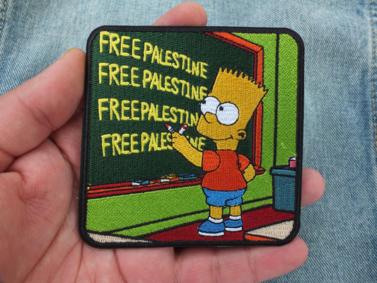 Iron On Free Palestine Patch for Gaza - Palestine Resistance Embroidery – Iron-On or Velcro Patch for Jacket, Tote Bag, Backpack