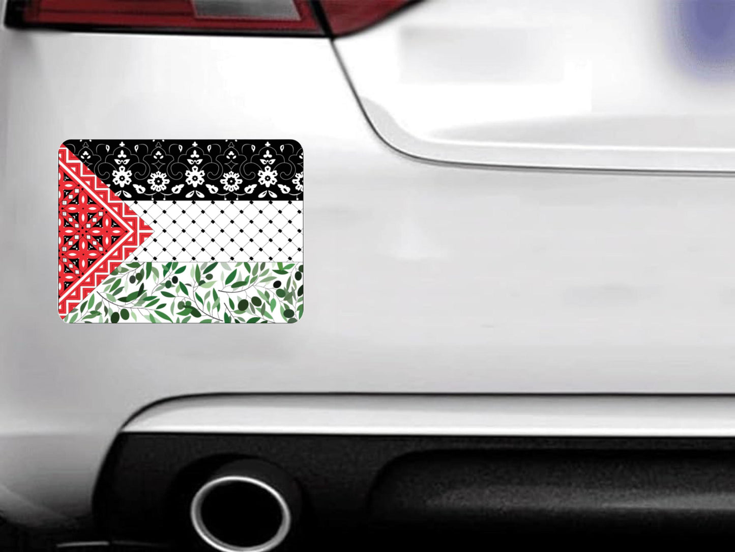 Glossy Palestine Flag Sticker – Free Palestine Vinyl Decal, Pro-Palestine Vinyl Sticker, Waterproof Laptop Sticker, Political Activism Gift