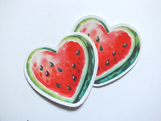 Watermelon Vinyl Decal for Gaza Solidarity - Minimalist Political Sticker for iPhone, Skateboard, Car Bumper – Symbol of Palestine