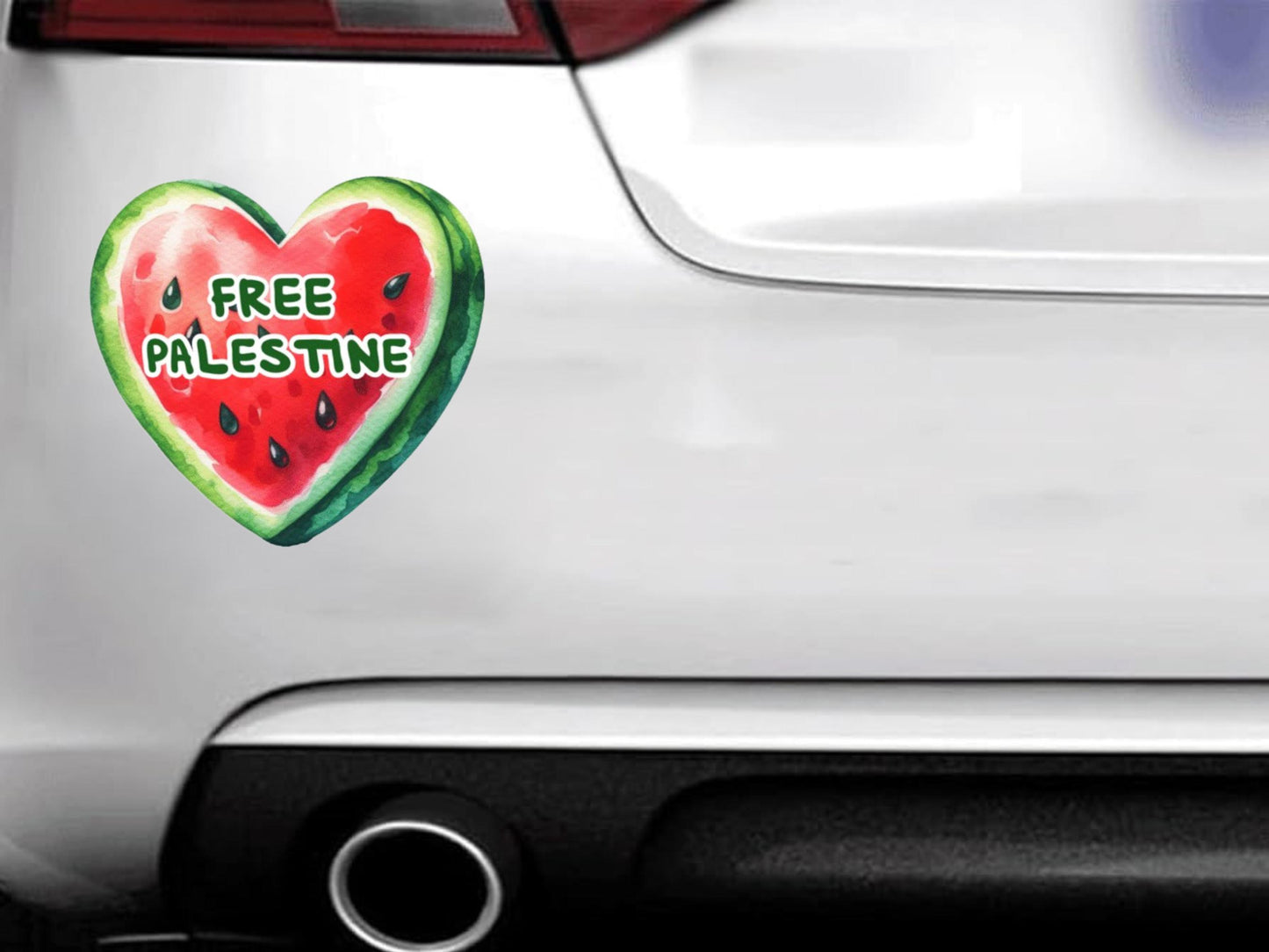 Watermelon Palestine Sticker - Waterproof Political Sticker for Journal, Laptop, Car Window, Water Bottle, iPad – Support Free Palestine