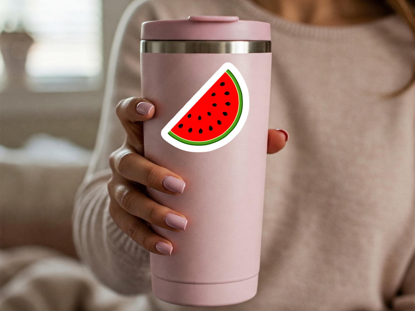 Watermelon Palestine Sticker – Symbol of Resistance for Laptop, Car Bumper, Water Bottle, Phone Case – Free Palestine Vinyl Decal